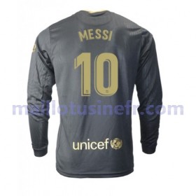 Maillot de Foot FC Barcelone Lionel Messi 10 Extérieur 2020-21 Manches Longues